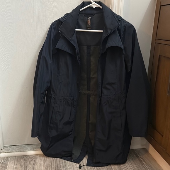 Mondetta Jackets & Blazers - Mondetta Navy Blue Hooded Raincoat